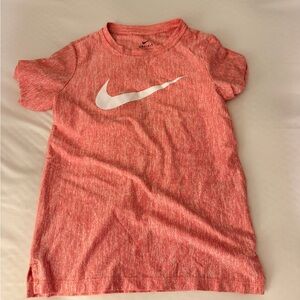 Nike Heathered Red Tee with White Logo
